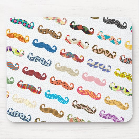 Mustache Pattern Mousepad (Vorne)