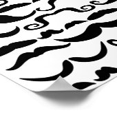 Mustache Pattern Poster (Ecke)