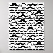 Mustache Pattern Poster (Vorne)