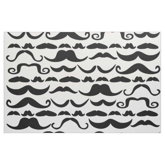 Mustache Pattern Stoff (Yard (91,4 cm))