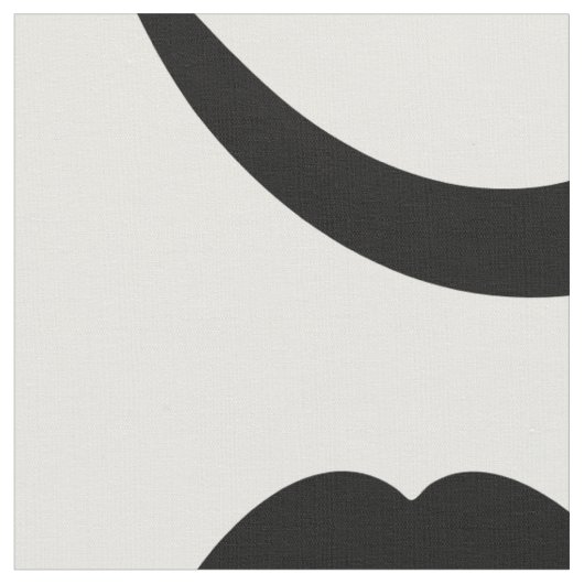 Mustache Pattern Stoff (Nahaufnahme)
