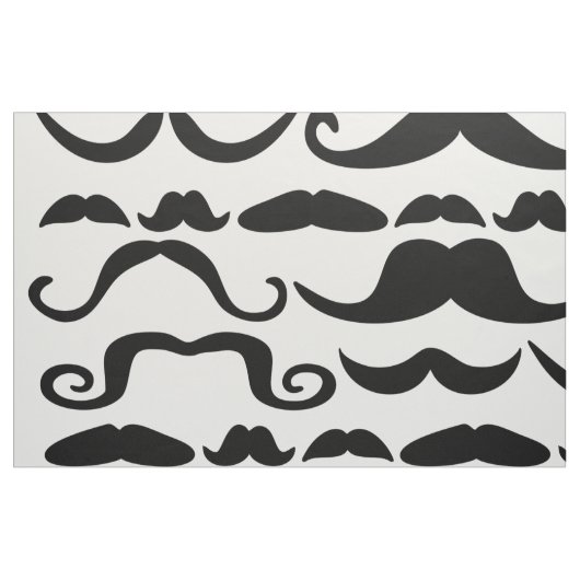 Mustache Pattern Stoff (Fat Quarter (45,7 x 55,9 cm))
