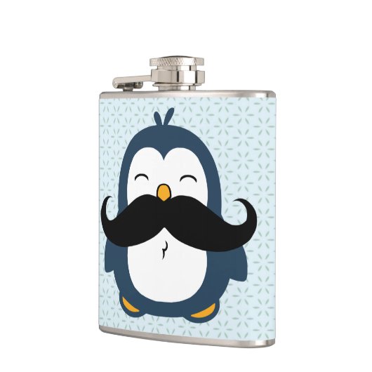 Mustache Penguin Flachmann (Links)