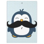 Mustache Penguin Klemmbrett (Rückseite)