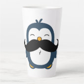 Mustache Penguin Milchtasse (Vorderseite)