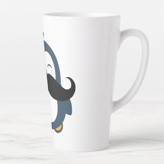 Mustache Penguin Milchtasse (Rechts)