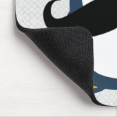Mustache Penguin Mousepad (Ecke)