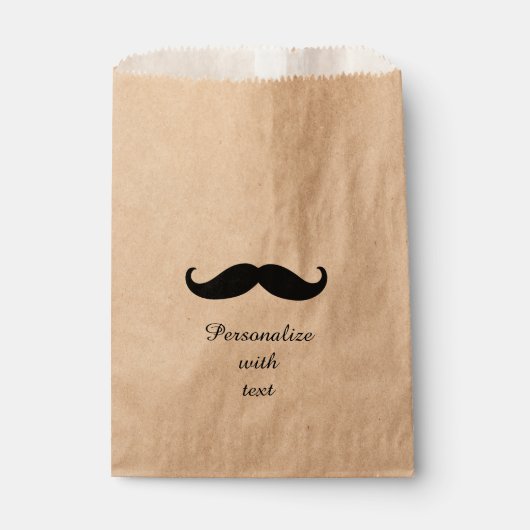 Mustache Personalisiert Geschenktütchen (Vorderseite)