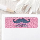 MUSTACHE PINK GLITZER FOTO (Insitu)