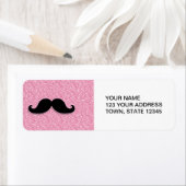 MUSTACHE-PINK-GLITZER MIT MUSTACHSCHWARZ (Insitu)