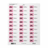 MUSTACHE-PINK-GLITZER MIT MUSTACHSCHWARZ (Vorne)