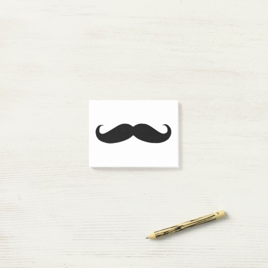 Mustache Post-it Klebezettel (Auf Schreibtisch)