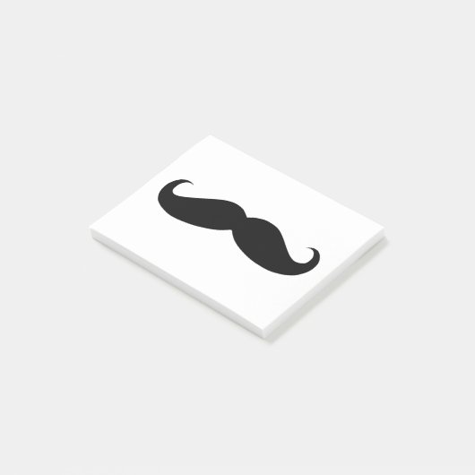 Mustache Post-it Klebezettel (angewinkelt)