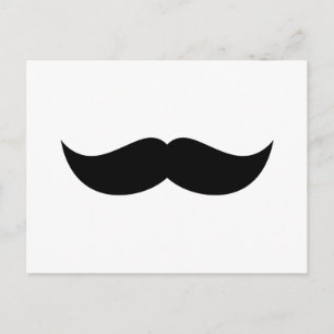 Mustache Postcard Postkarte