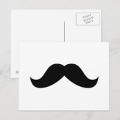 Mustache Postcard Postkarte (Vorne/Hinten)