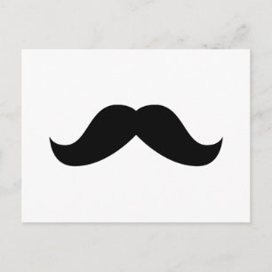 Mustache Postcard Postkarte