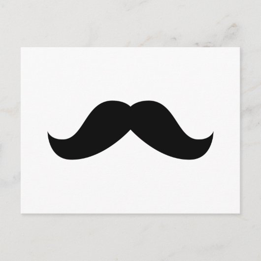 Mustache Postcard Postkarte (Vorderseite)