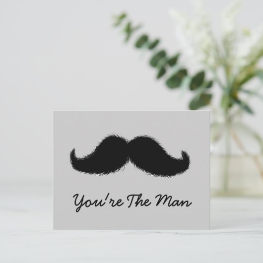 Mustache Postcard Postkarte (Stehend Vorderseite)