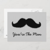 Mustache Postcard Postkarte (Vorne/Hinten)