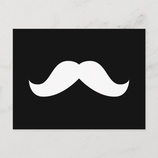 Mustache Postcard Postkarte (Vorderseite)