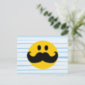 Mustache Postkarte (Stehend Vorderseite)