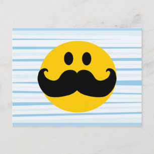 Mustache Postkarte