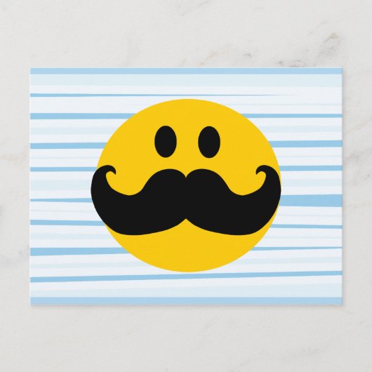 Mustache Postkarte (Vorderseite)
