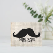 Mustache Postkarte (Stehend Vorderseite)