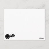 Mustache Postkarte (Rückseite)