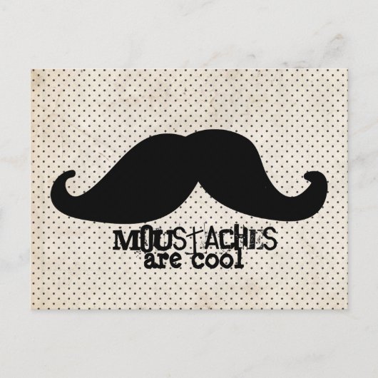 Mustache Postkarte (Vorderseite)