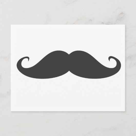 Mustache Postkarte (Vorderseite)