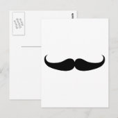 Mustache Postkarte (Vorne/Hinten)