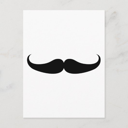 Mustache Postkarte (Vorderseite)