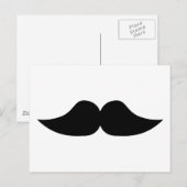 Mustache Postkarte (Vorne/Hinten)