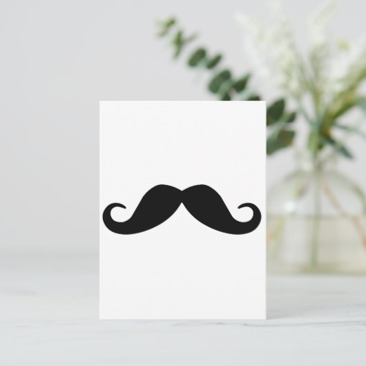 Mustache Postkarte (Stehend Vorderseite)