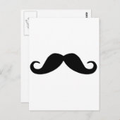 Mustache Postkarte (Vorne/Hinten)
