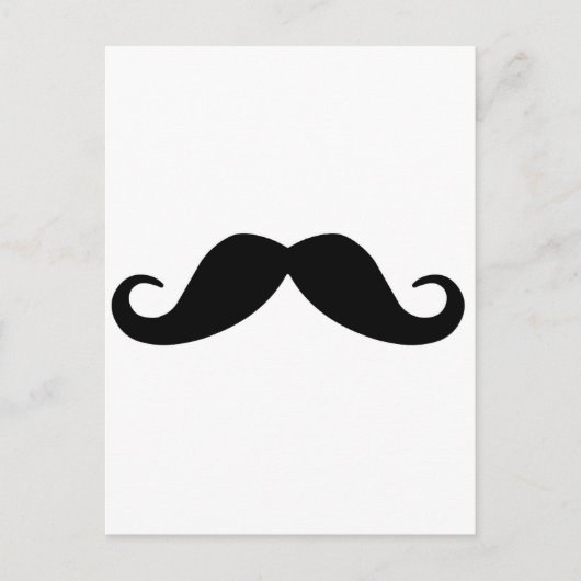 Mustache Postkarte (Vorderseite)