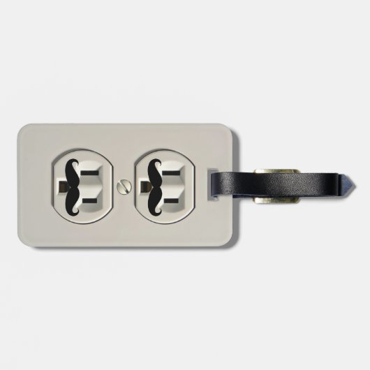 Mustache Power Gepäckanhänger (Rückseite horizontal)