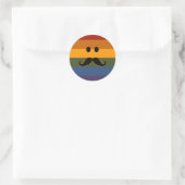 Mustache Pride benutzerdefinierte Aufkleber (Tasche)