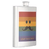 Mustache Pride benutzerdefinierte Flasche Flachmann (Rechts)
