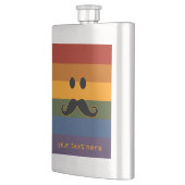 Mustache Pride benutzerdefinierte Flasche Flachmann (Links)