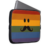 Mustache Pride benutzerdefinierte Notebookhülle Laptopschutzhülle (Vorne Rechts)
