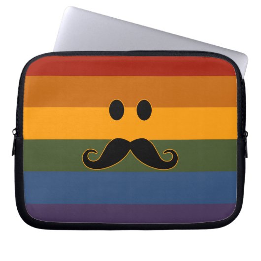 Mustache Pride benutzerdefinierte Notebookhülle Laptopschutzhülle (Vorderseite)
