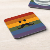 Mustache Pride benutzerdefinierte Untersetzer (Linke Seite)