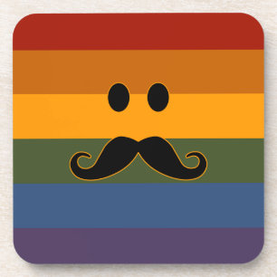 Mustache Pride benutzerdefinierte Untersetzer