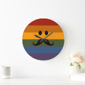 Mustache Pride benutzerdefinierte Wanduhr (Zuhause)