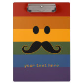 Mustache Pride benutzerdefinierte Zwischenablage Klemmbrett (Vorderseite)