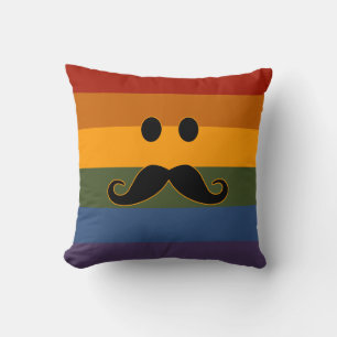 Mustache Pride benutzerdefiniertes Kopfkissen Kissen