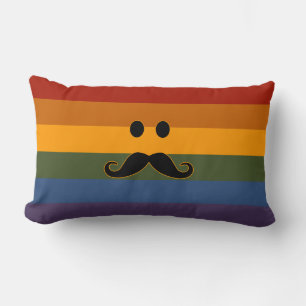 Mustache Pride benutzerdefiniertes Kopfkissen Lendenkissen
