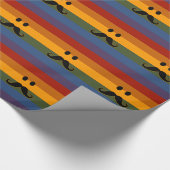 Mustache Pride benutzerdefiniertes Packpapier (Ecke)